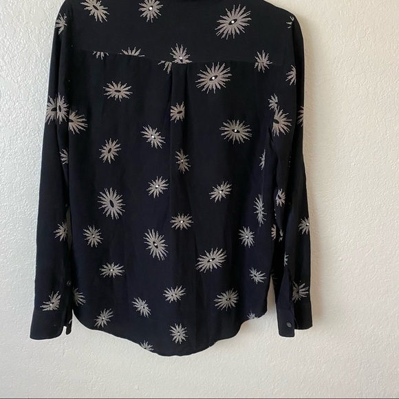 Equipment Ava silk black blouse size small - Picture 11 of 12